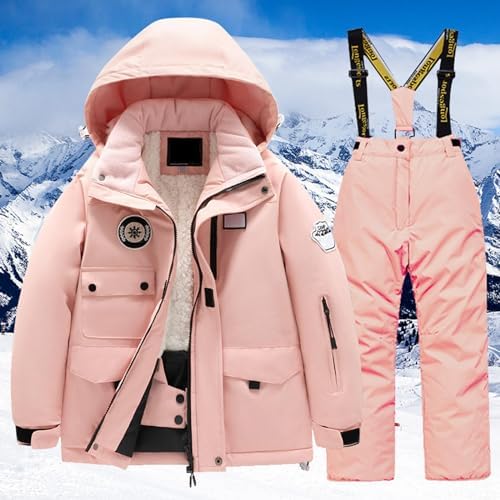 Kids Winter Ski Jacket Pants Set for Snowboarding and Rain