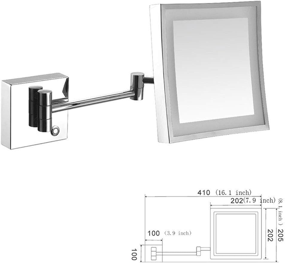 LCARY 3x Magnifying Vanity Mirror