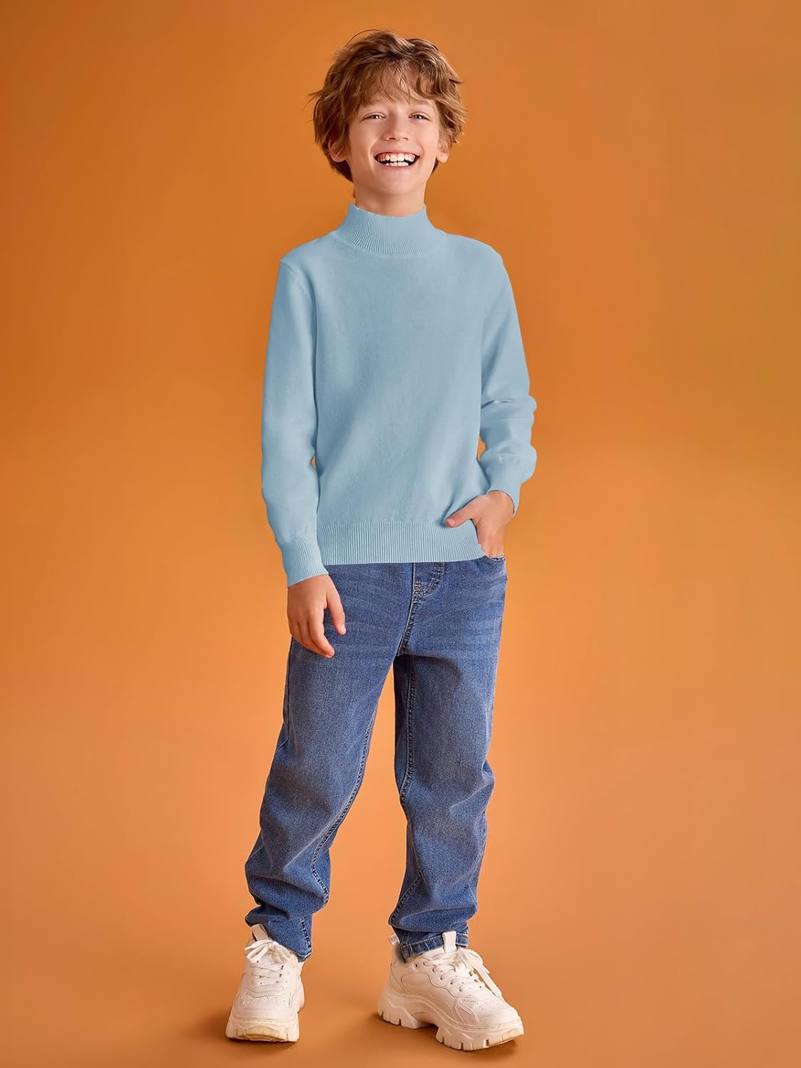 Haloumoning Boys Turtleneck Sweater
