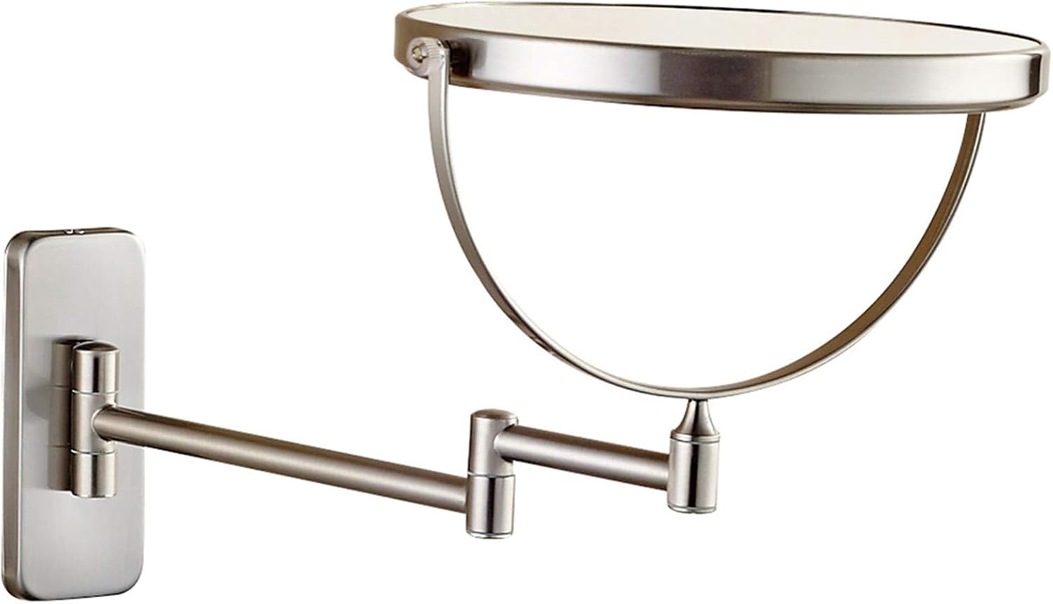 Double-Sided Shaving Mirror with Magnifying 8-inch Swivel Wall-Mounted Bathroom Vanity Mirror