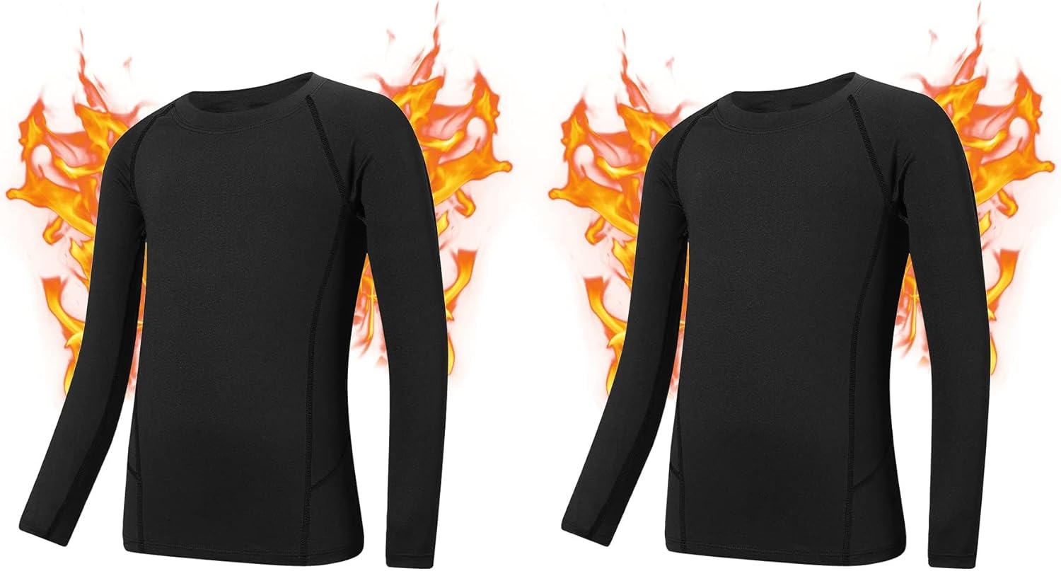 Zando Kids Thermal Underwear Set for Boys Long Childhood Bundle for Sports More