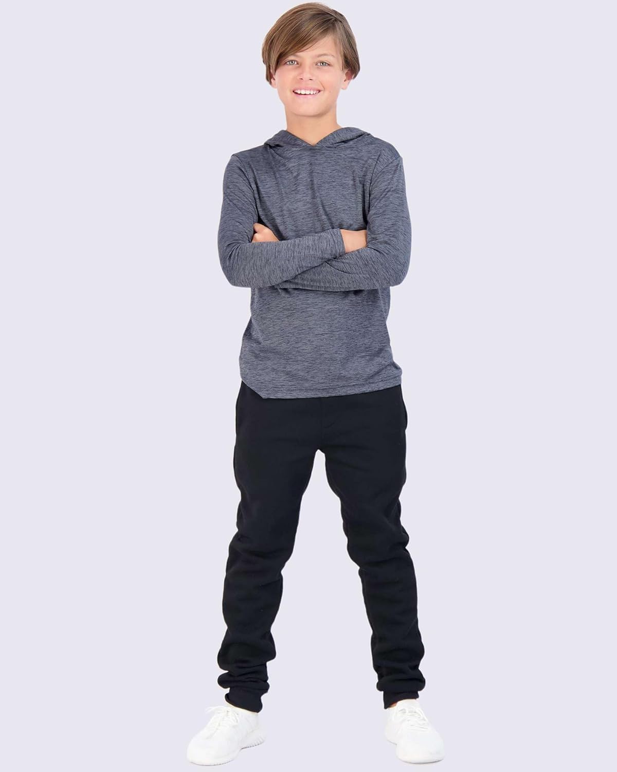 3 Pack Dry-Fit Youth Boys Long Sleeve Hoodies 1