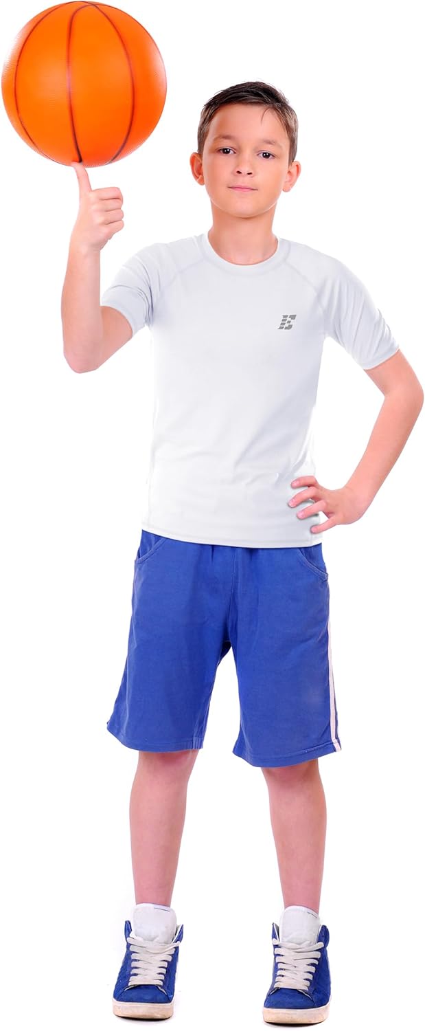 EoBeKee Boys Compression Shirt for Basketball and Sports