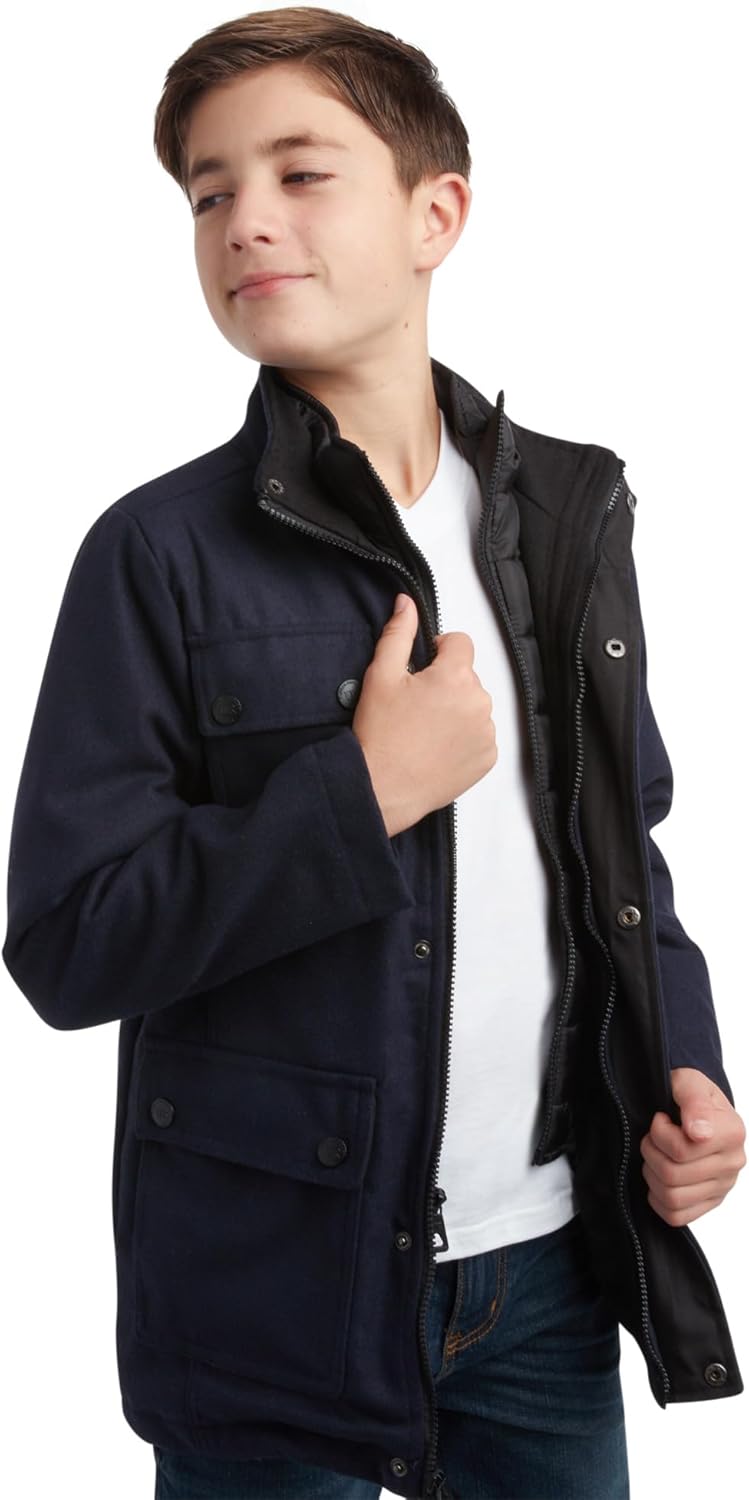 Warm Stylish Boys Wool Jacket