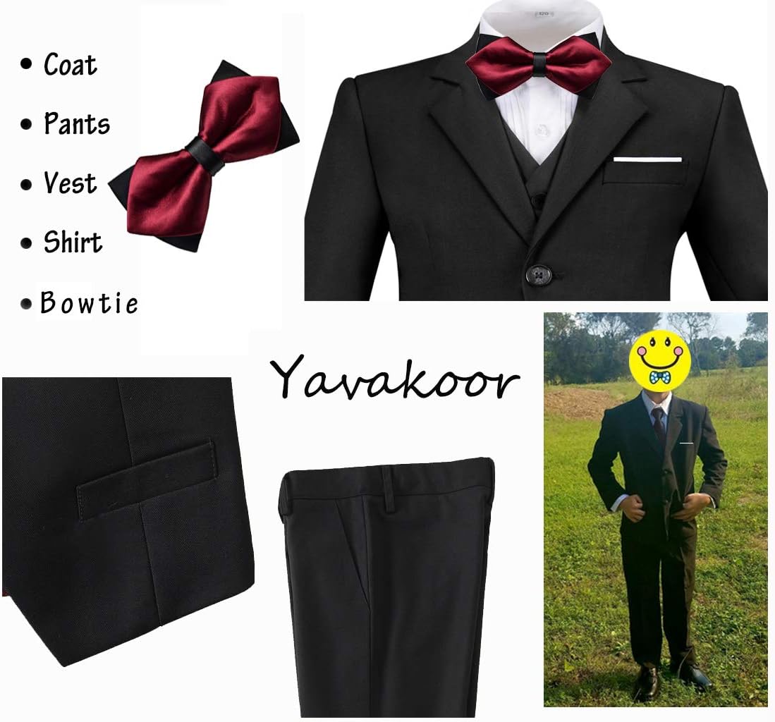 Yavakoor Slim Fit Suits for Boys Toddler Set