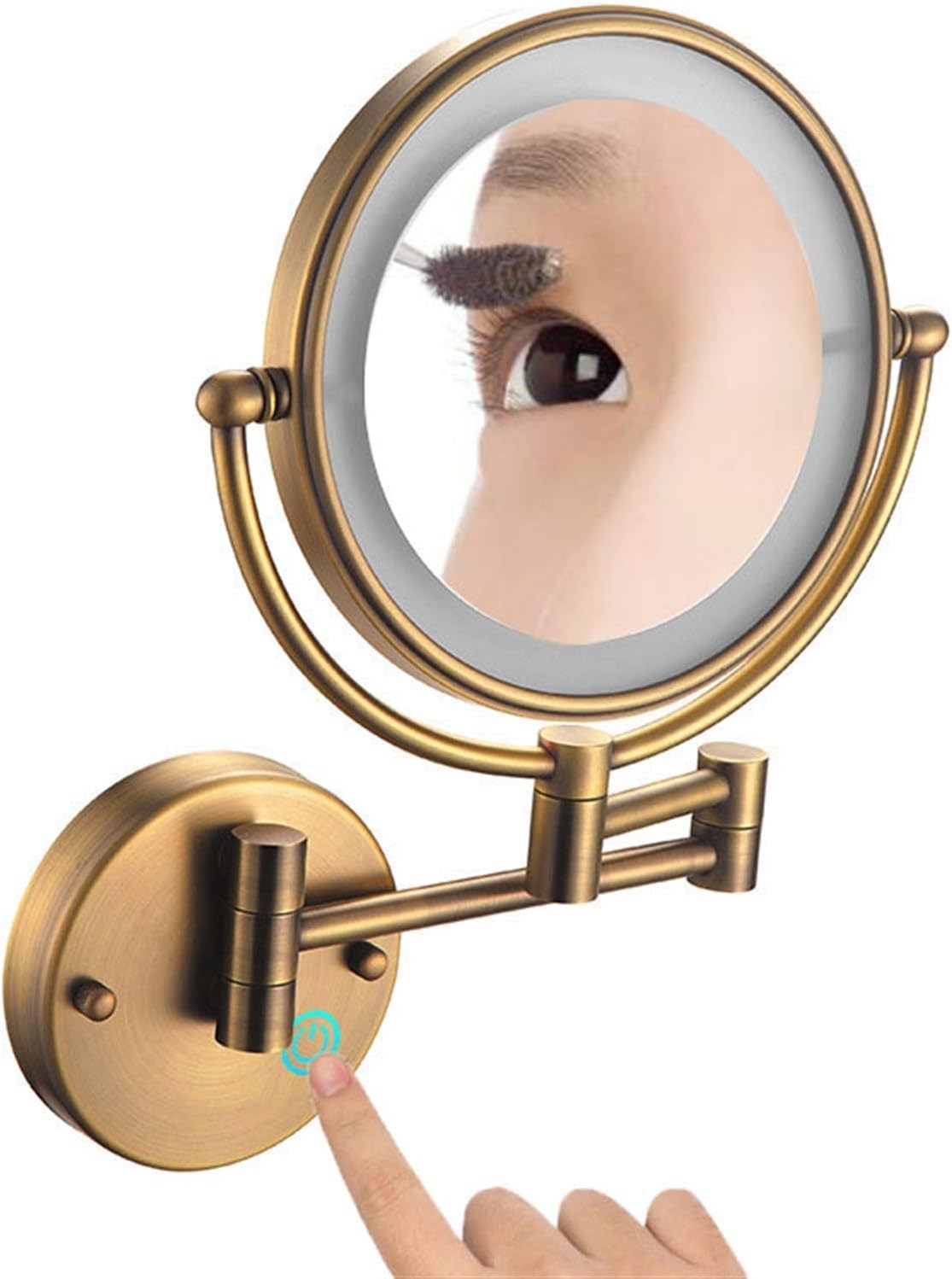 AMHIL Makeup Mirror Wall Mounted Extendable 360 Rotation