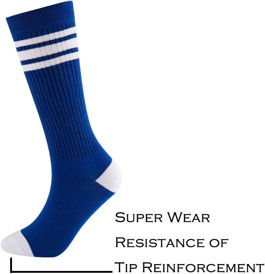Premium Comfortable Knee High Socks for Boys with Triple Stripes