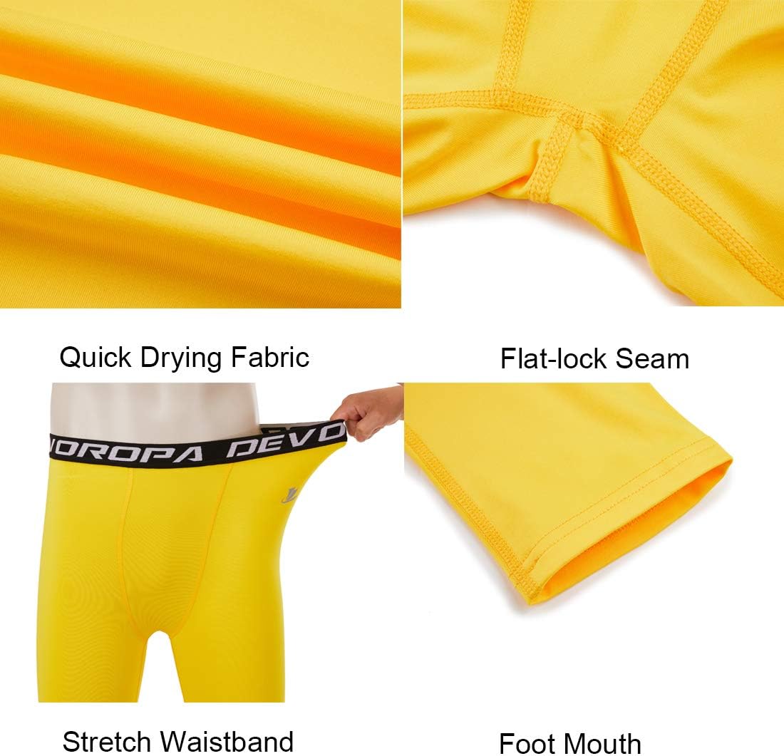 DEVOROPA Thermal Compression Leggings for Boys