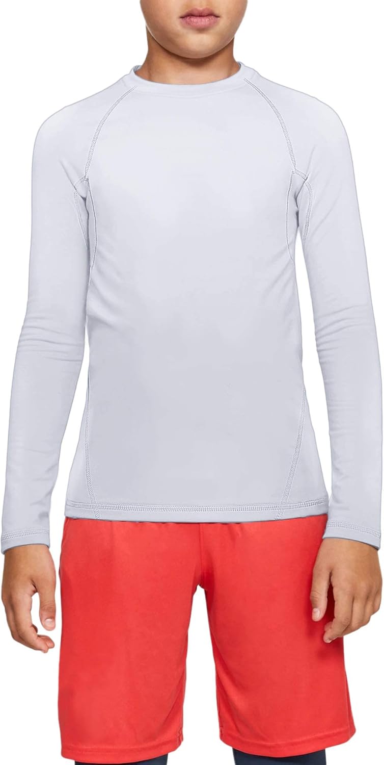 Tela Leo Compression Shirts for Boys Youth Long Sleeve Underwear