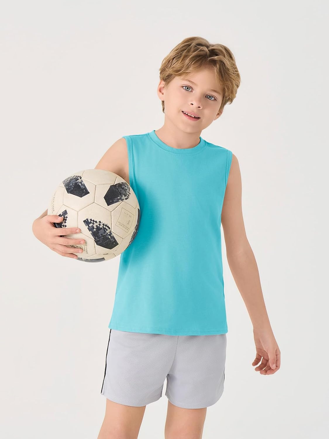 Haloumoning Boys Tank Top for 5-14-Year-Olds