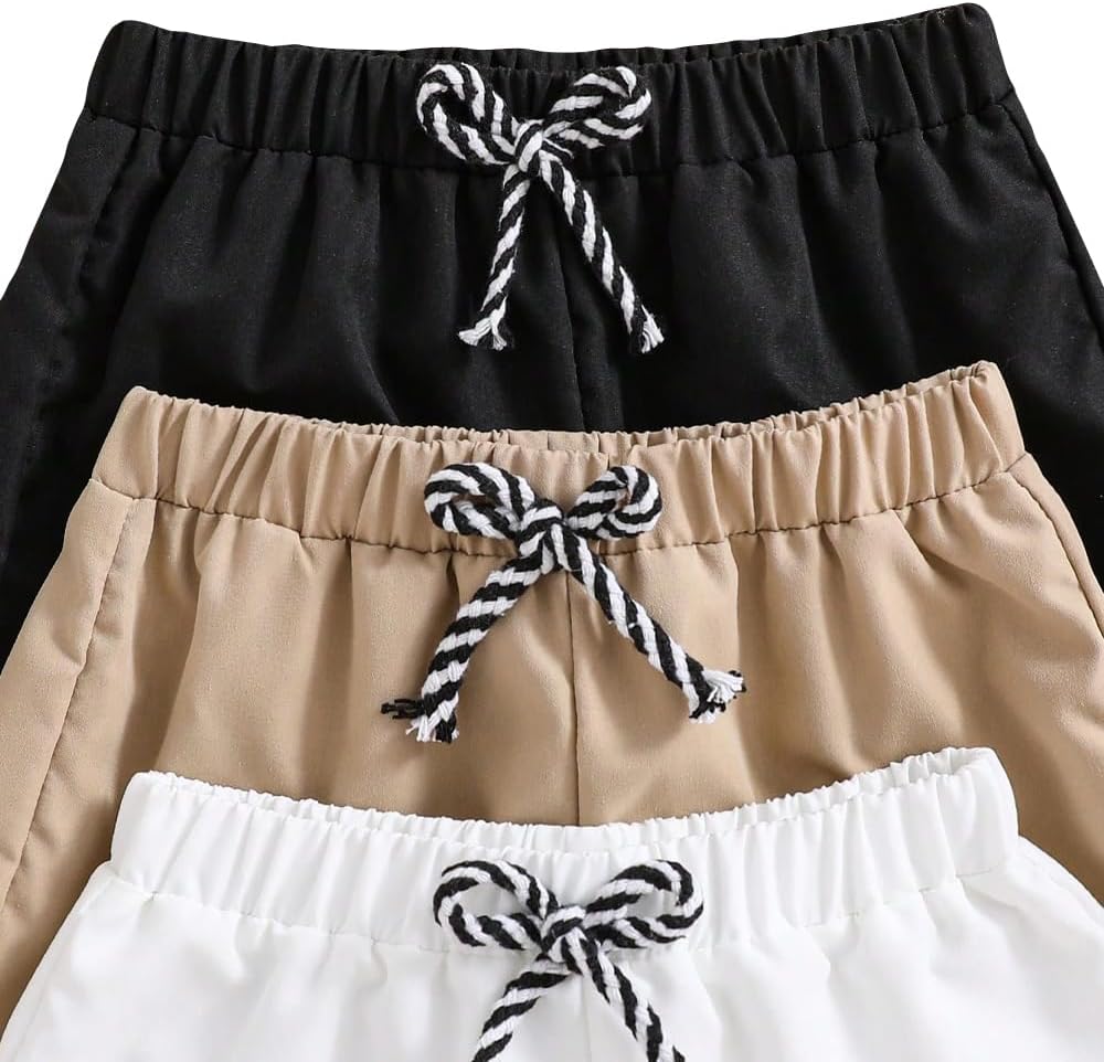 Toddler Boy Shorts 3 Piece Letter Patch Set