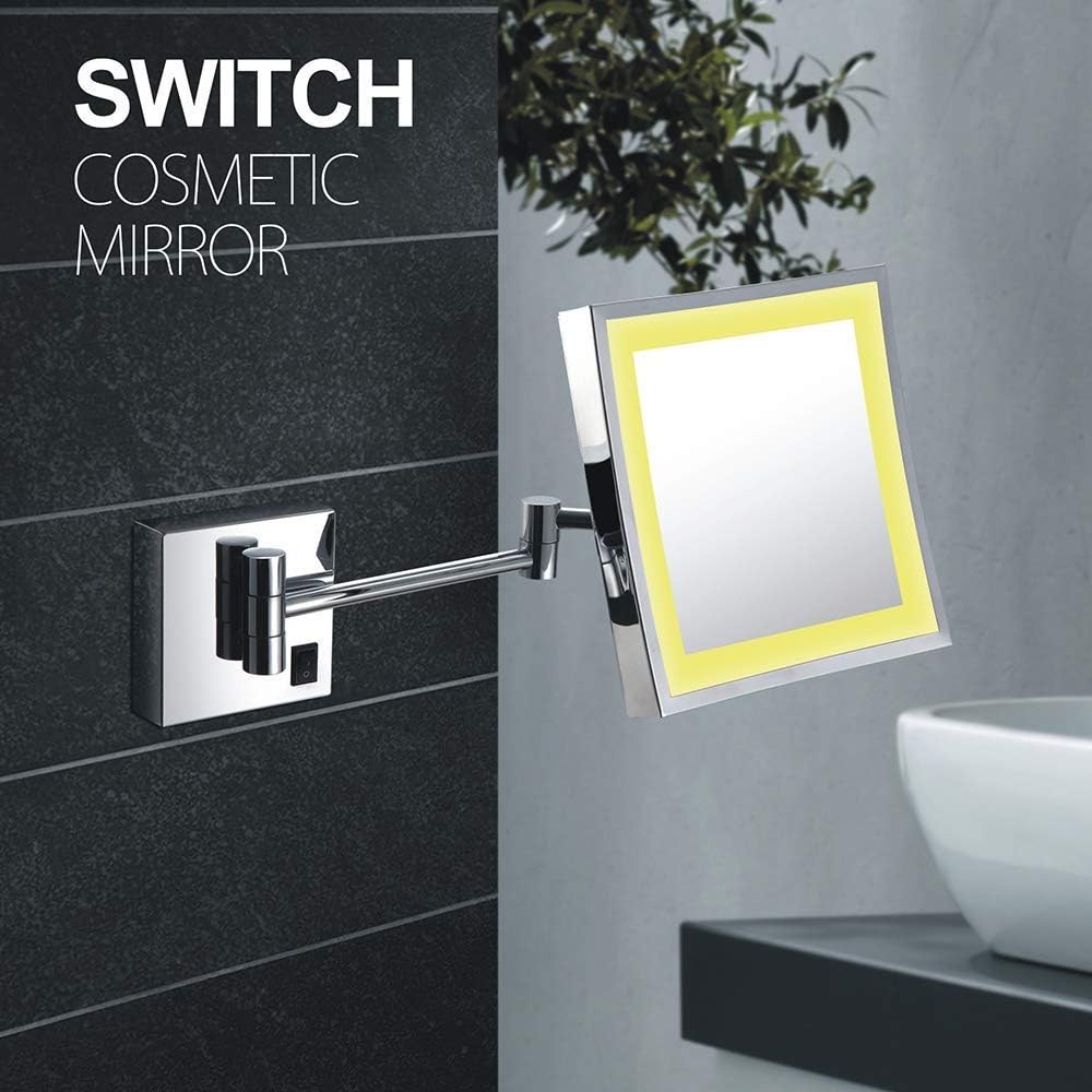 8 inch LED Vanity Mirror with 3X Magnification