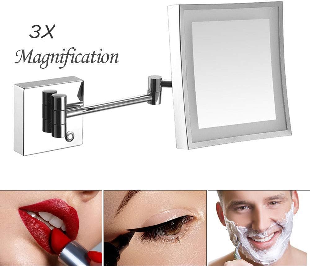 LCARY 3x Magnifying Vanity Mirror