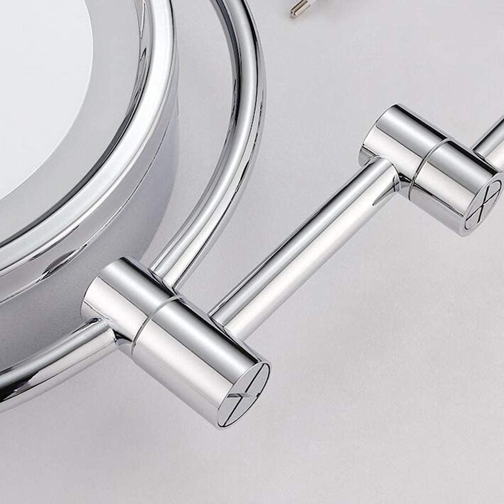 Extendable Vanity-Mounted Makeup Mirror