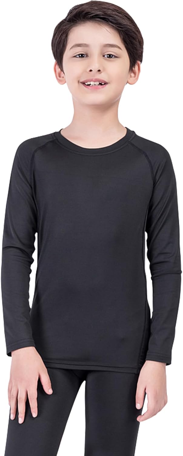 Geanrastn Boys Compression Shirt - Stay Dry and Cool