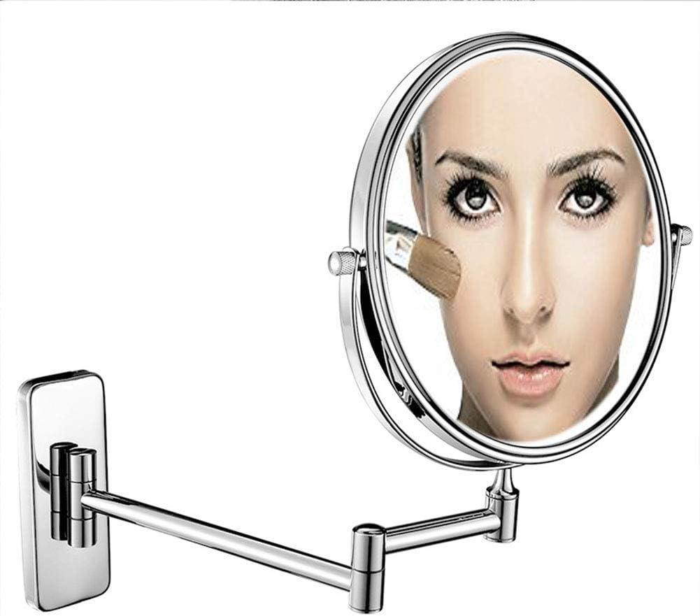 Wall-Mounted Makeup Mirror with Extendable Arm