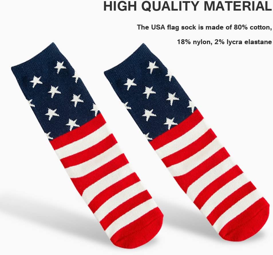 Perfect for Kids USA Flag Socks