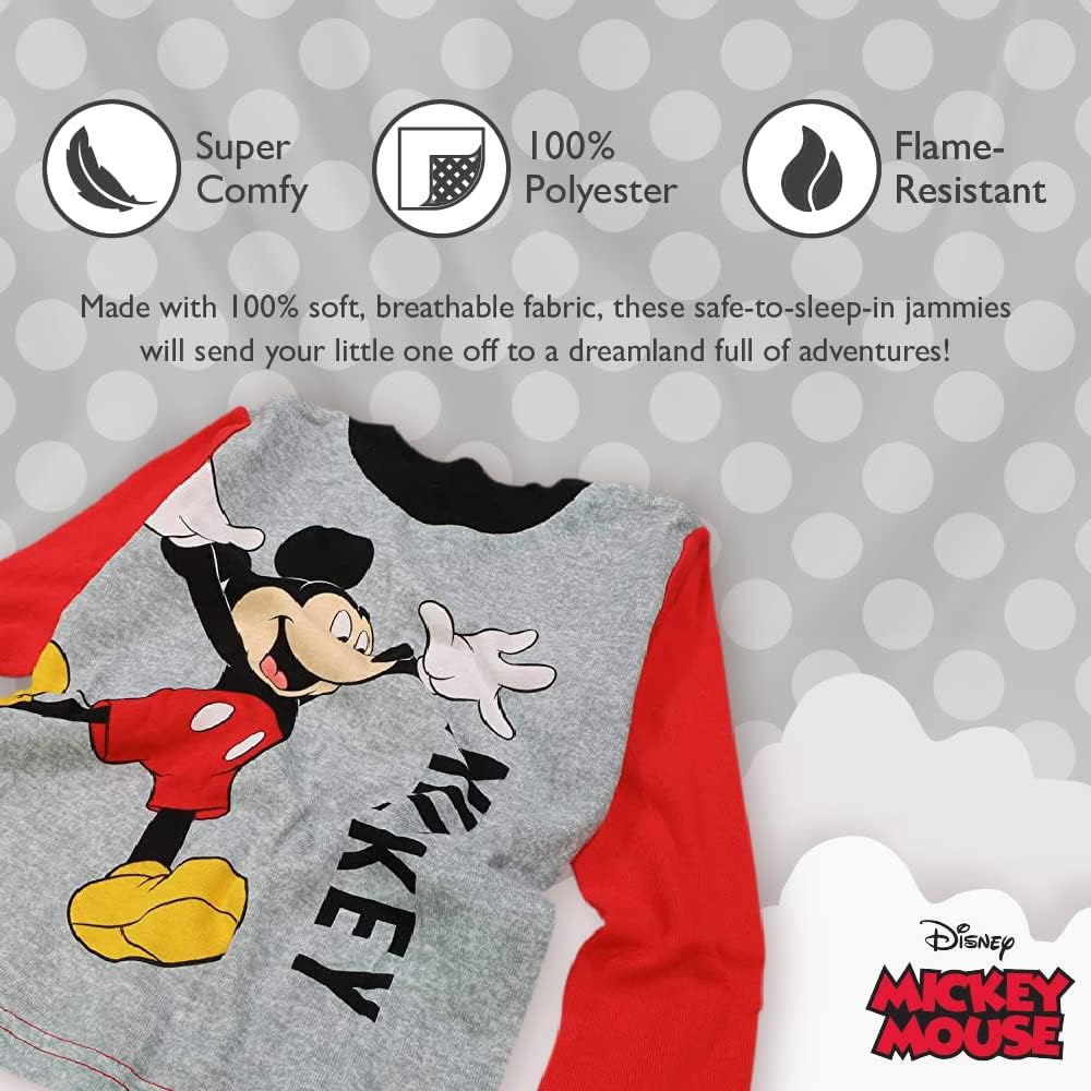 Disney 6-Piece Snug-fit Cotton Pajama Set for Kids