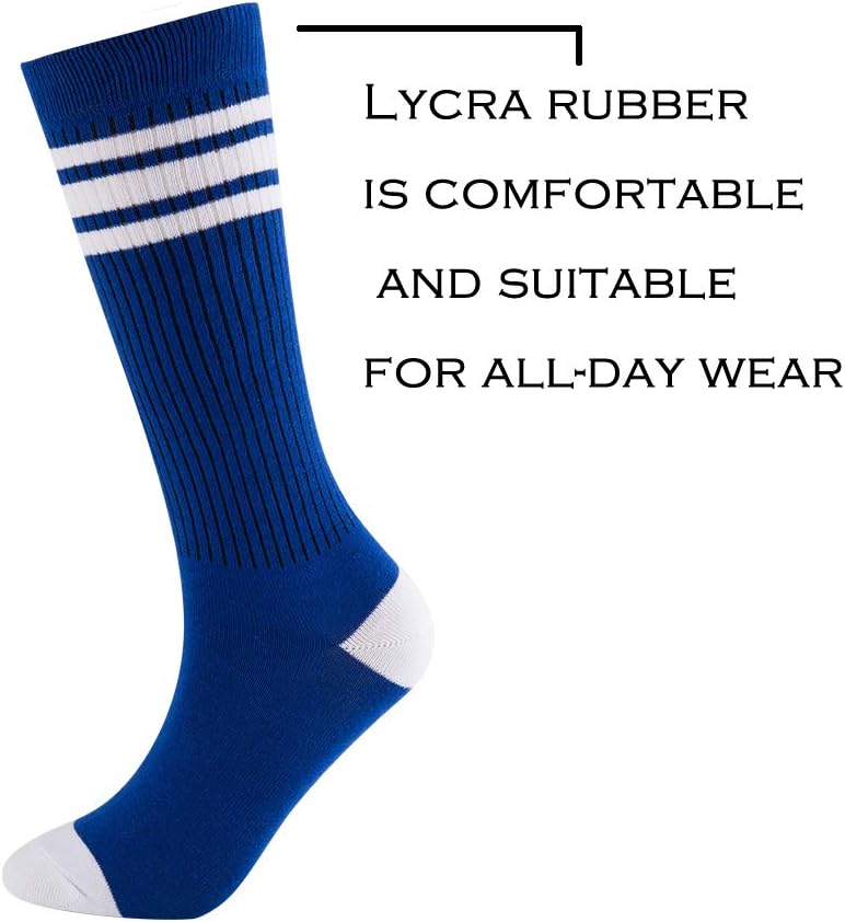 Premium Comfortable Knee High Socks for Boys with Triple Stripes