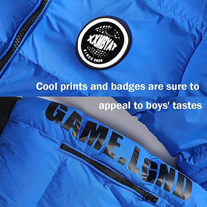 SNOW DREAMS Boys Spring Winter Coat - Waterproof Puffer Jacket for Boys