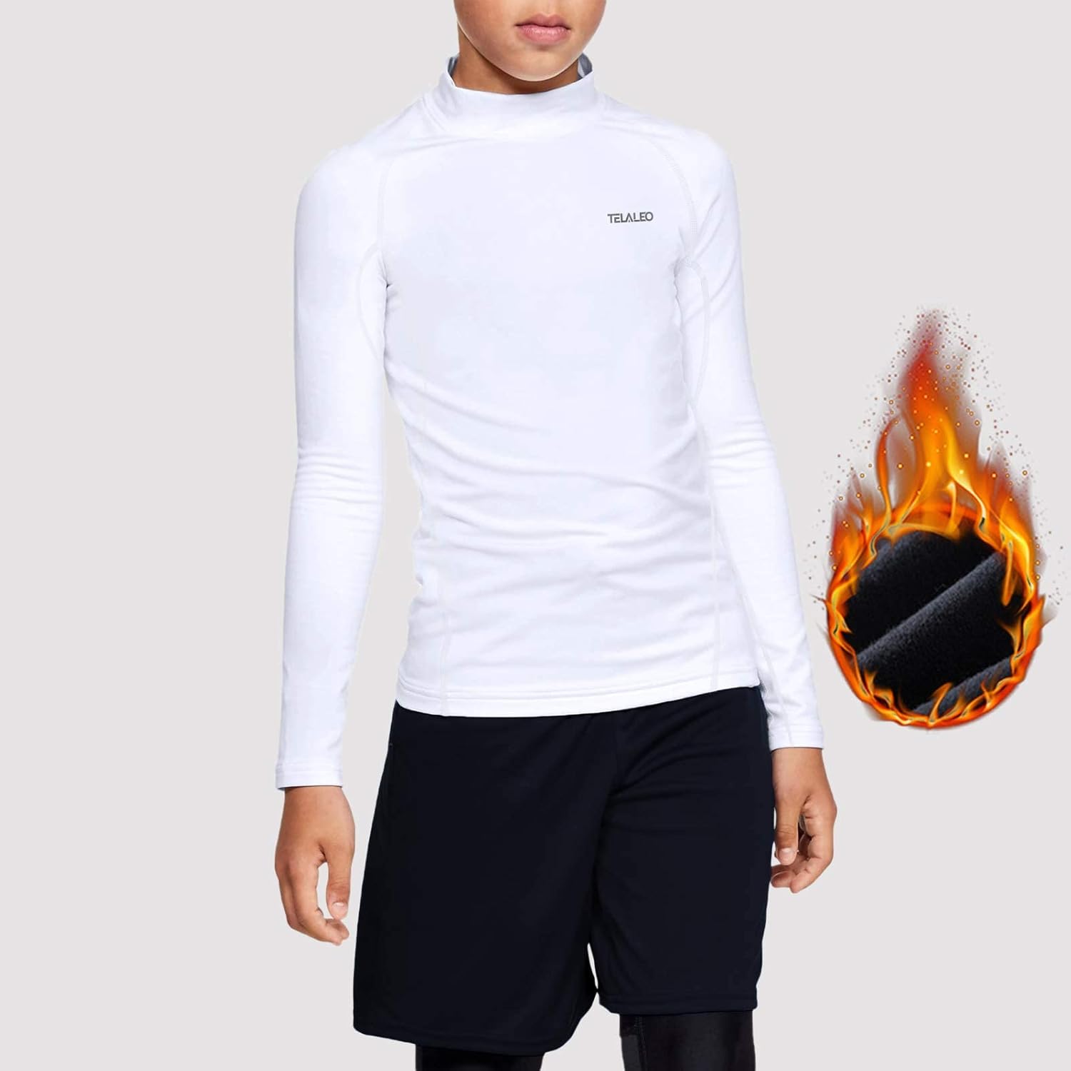 Youth Thermal Compression Shirt Turtle Neck Base Layer