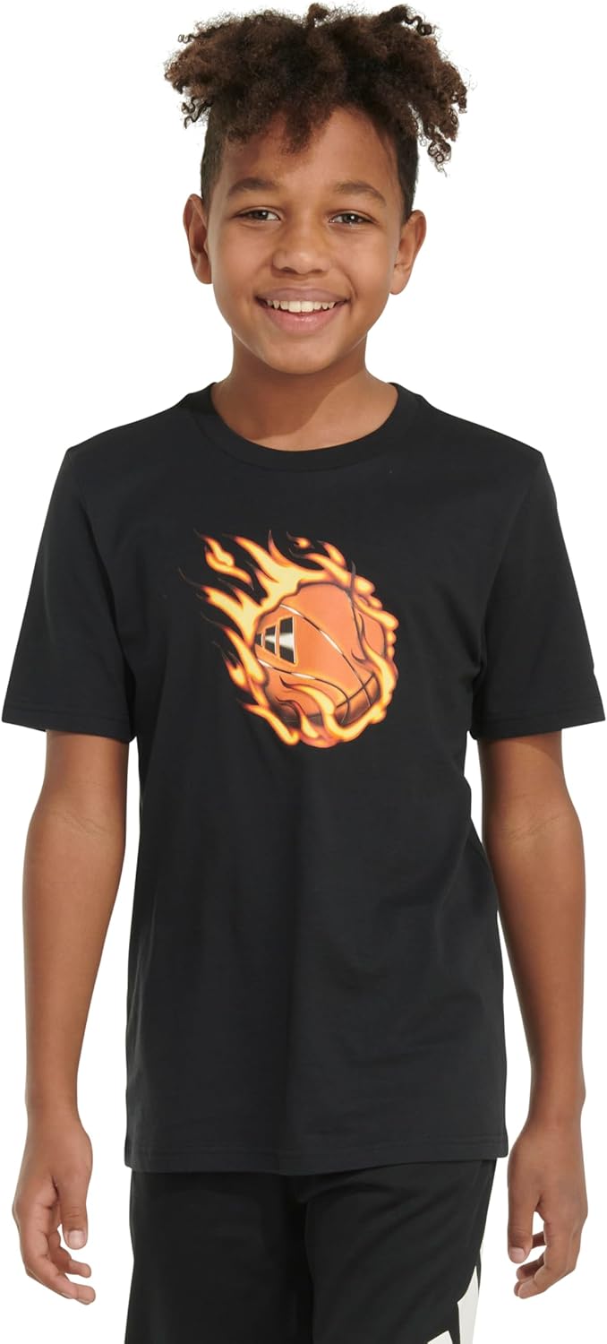 Adidas Boys Short Sleeve T-Shirt for Boys Performance Fit