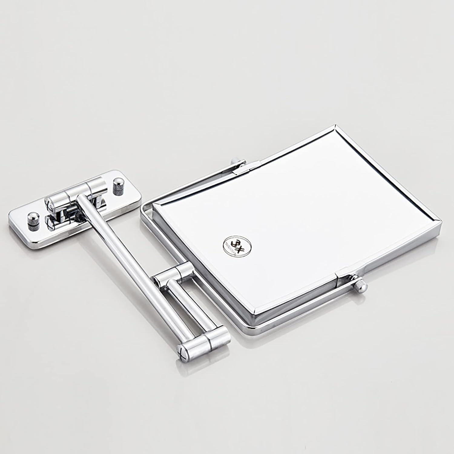 Wall-Mounted Double-Sided Makeup Mirror with 3x Magnification