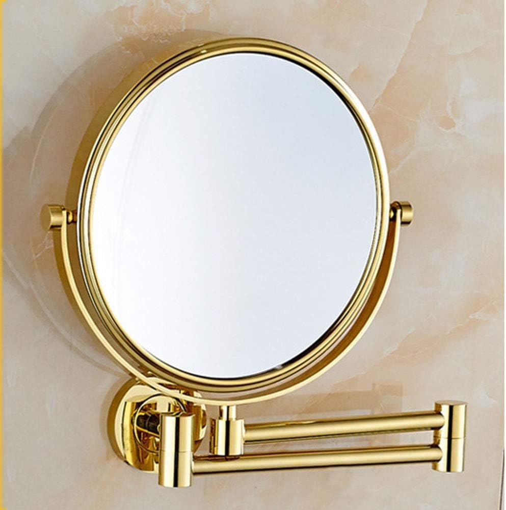 Wall-Mounted Makeup Mirror with 360-Degree Swivel
