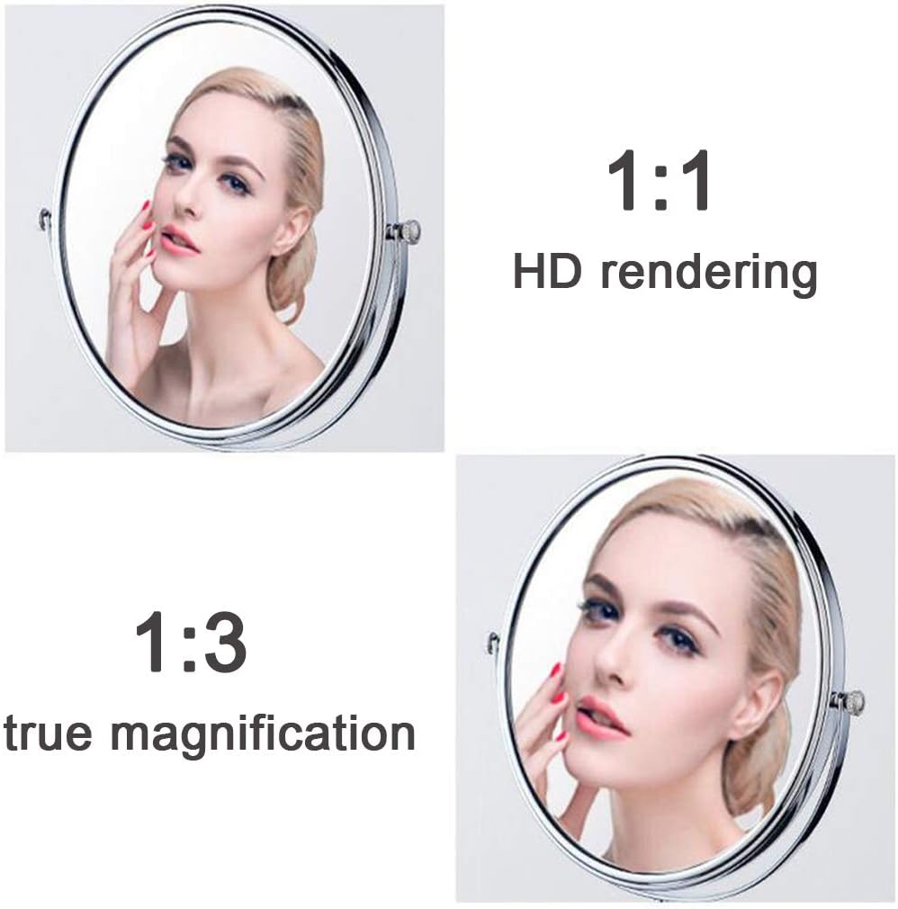 Stylish Makeup Vanity Mirror with Extendable Height and Built-in Lights
