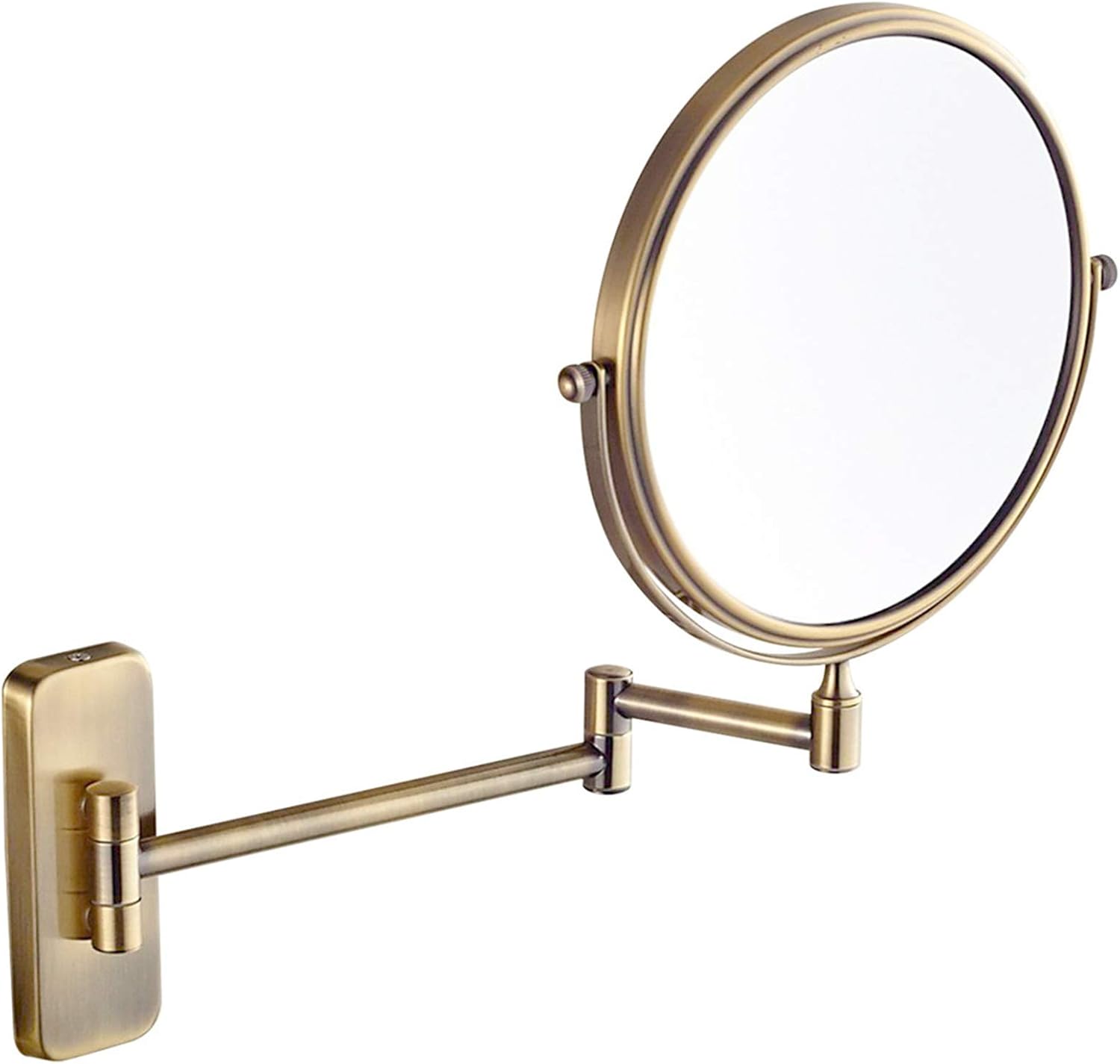 NOVOCE Double Sided Wall-Mounted Makeup Mirror for Home Bathroom