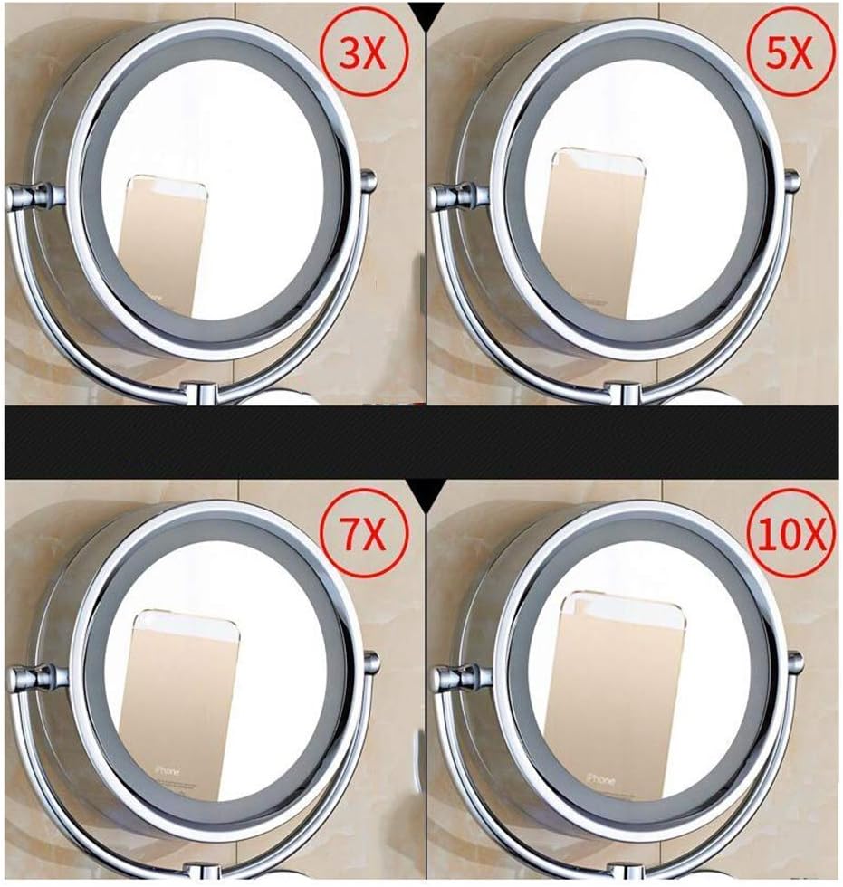 Extendable Vanity-Mounted Makeup Mirror