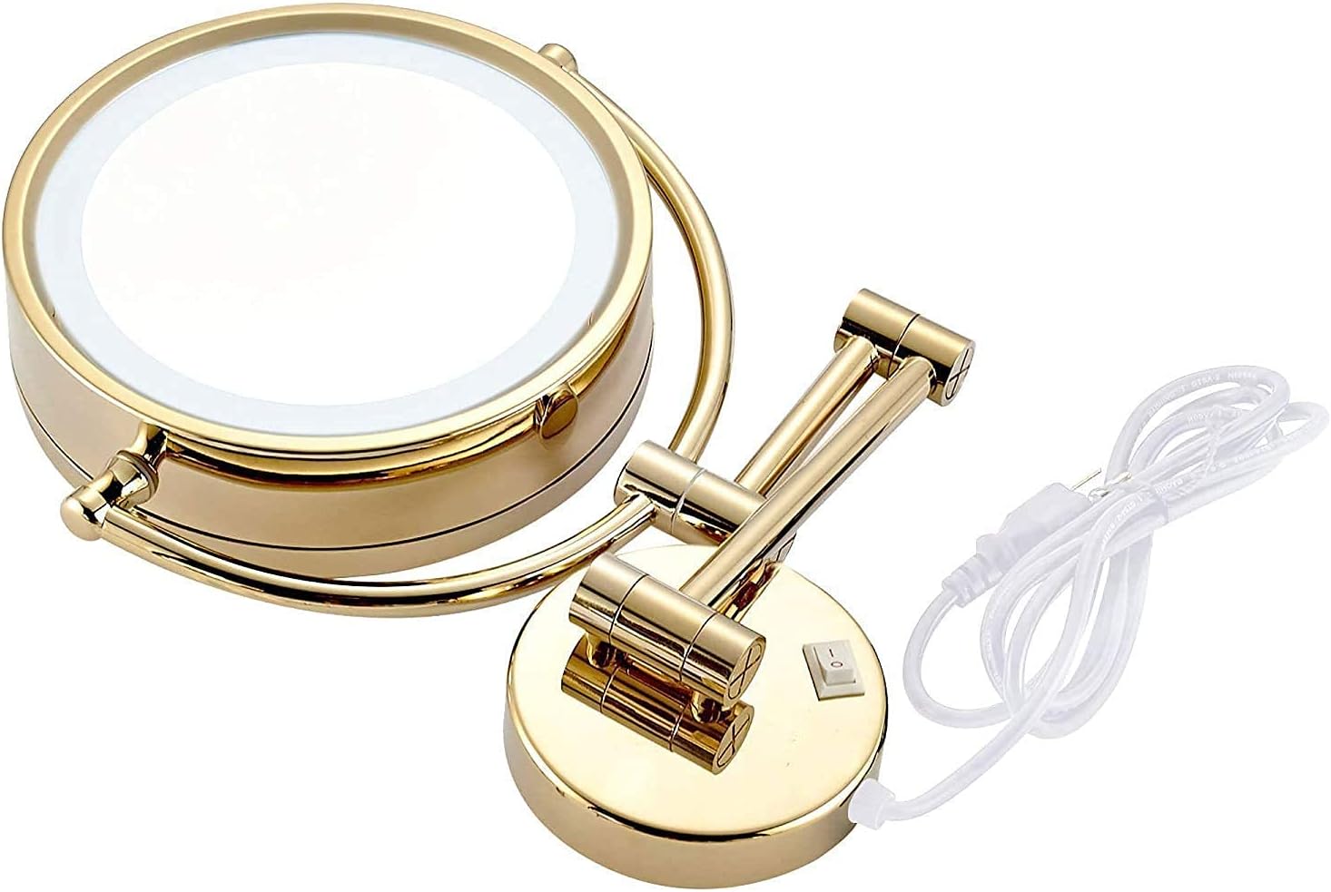 DEIHGE Makeup Mirror Wall Mounted with Led Lights
