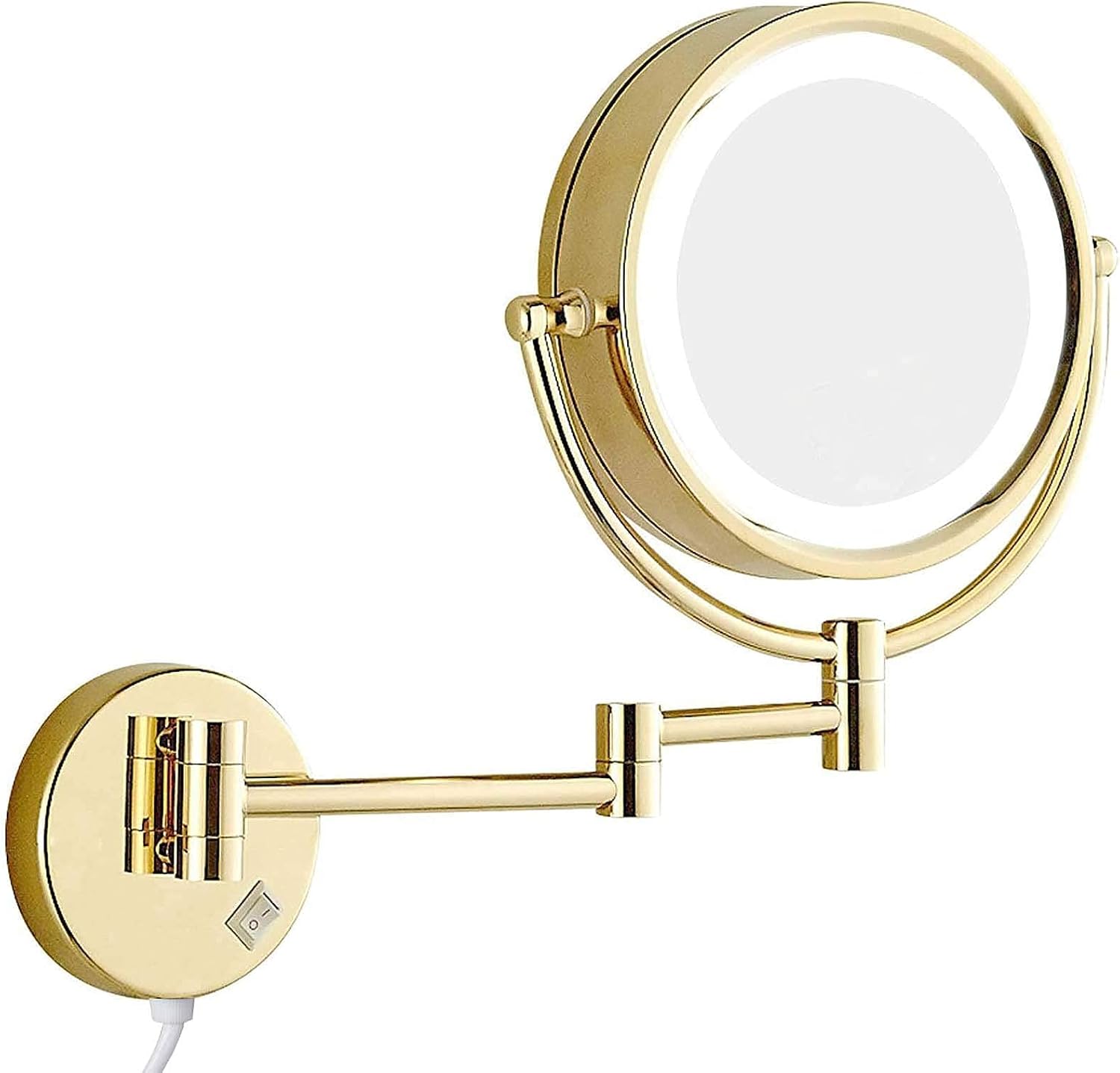 DEIHGE Makeup Mirror Wall Mounted with Led Lights