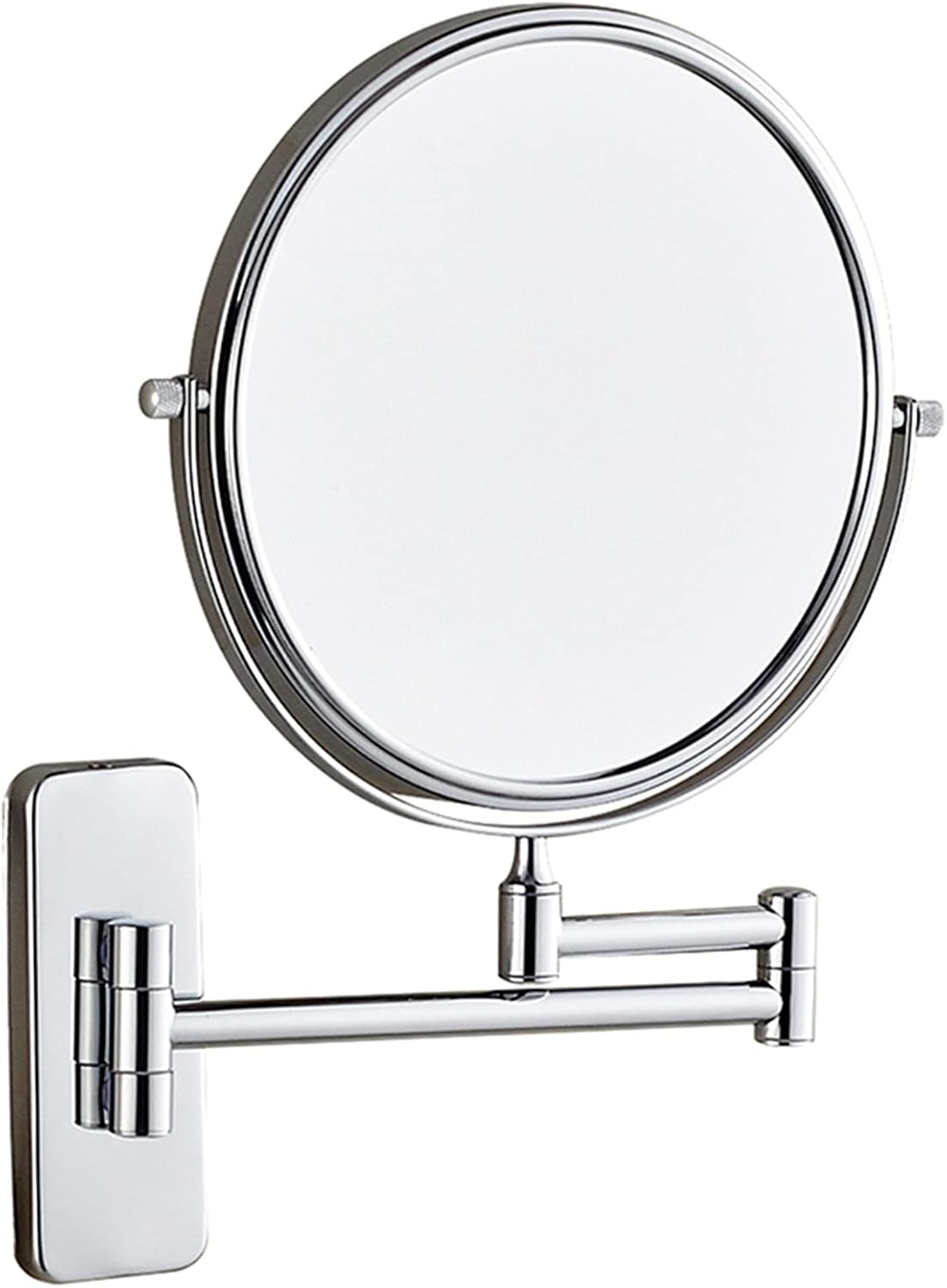 NOVOCE Double-Sided Makeup Mirror 7X Magnification Chrome 8 inch