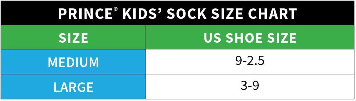 Prince Boys Low Cut Athletic Socks with Cushion for Active Kids 6 Pair Pack