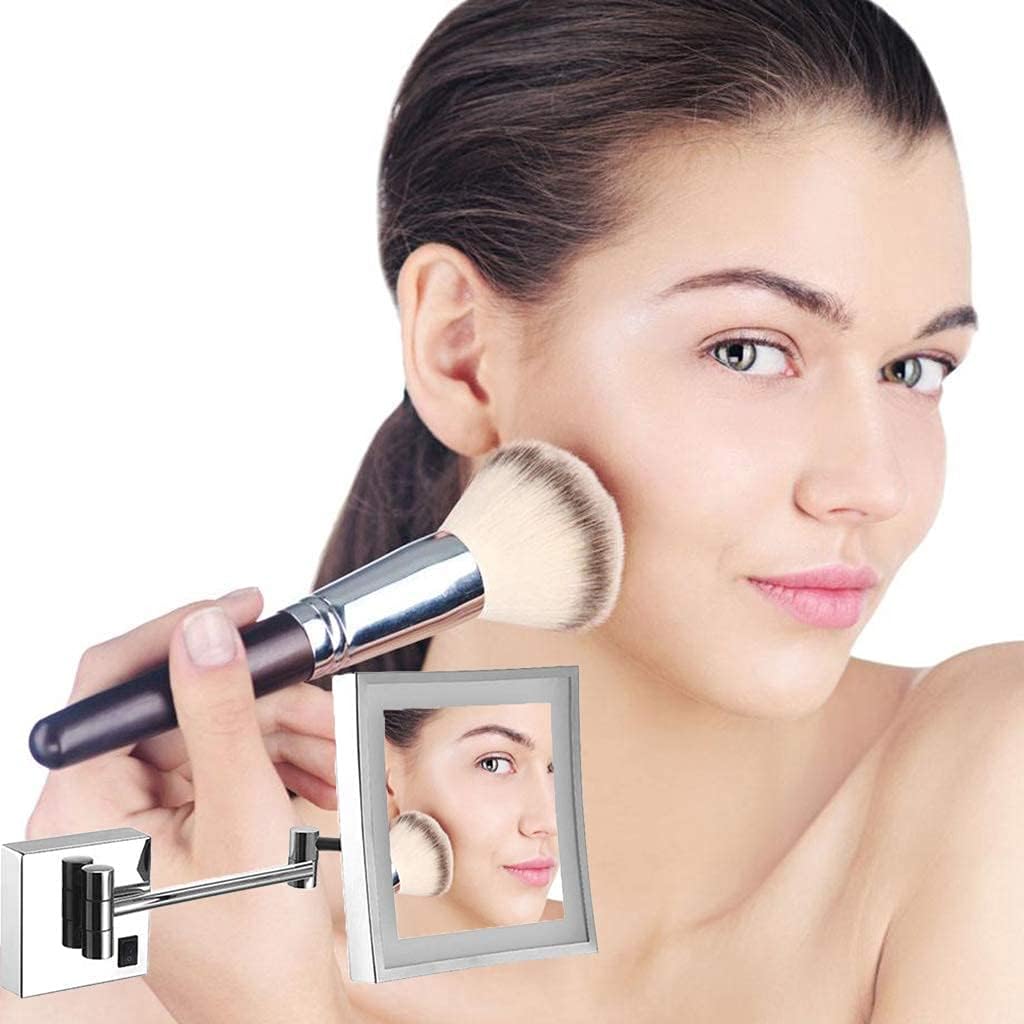 LCARY Compact Wall-Mounted Makeup Mirror with 3X Magnification