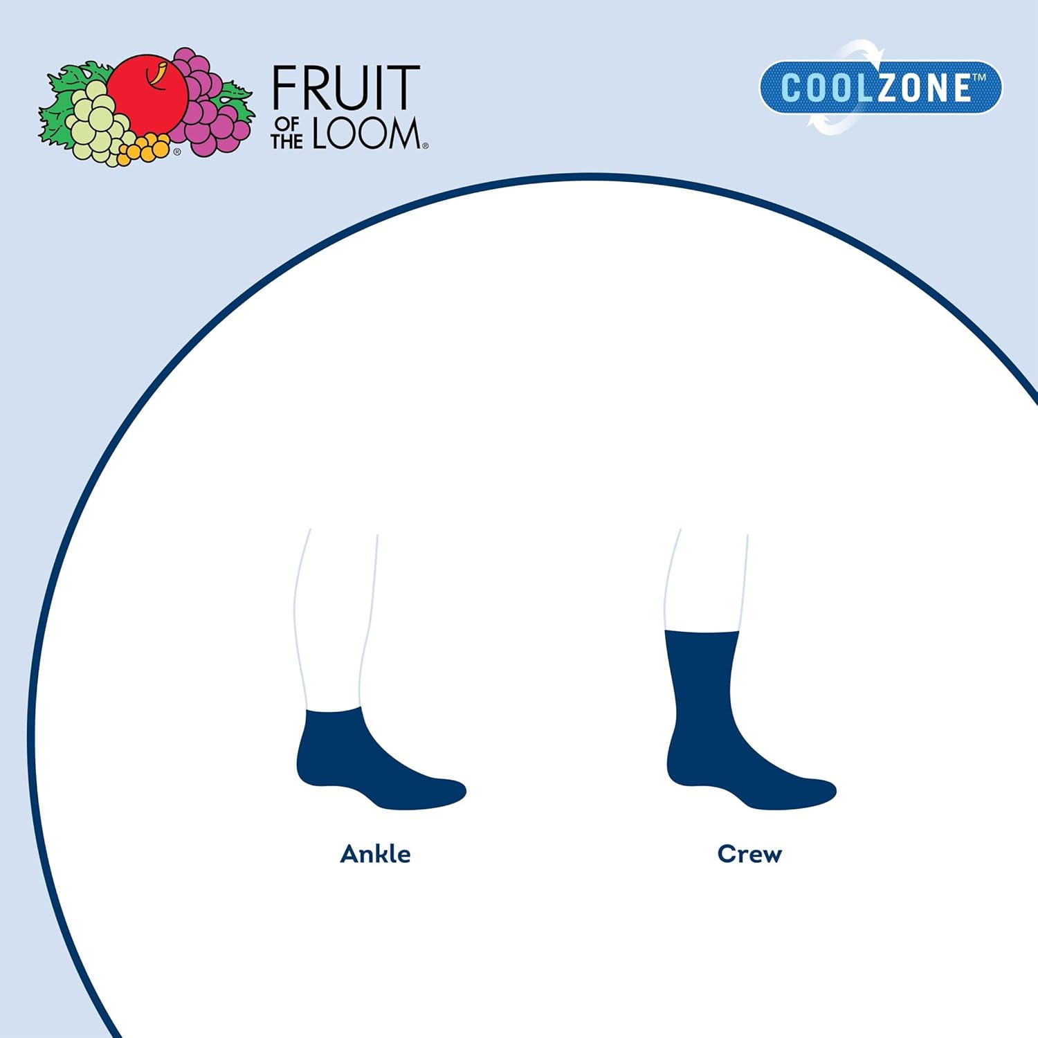 Fruit of the Loom Boys Athletic Socks Crew