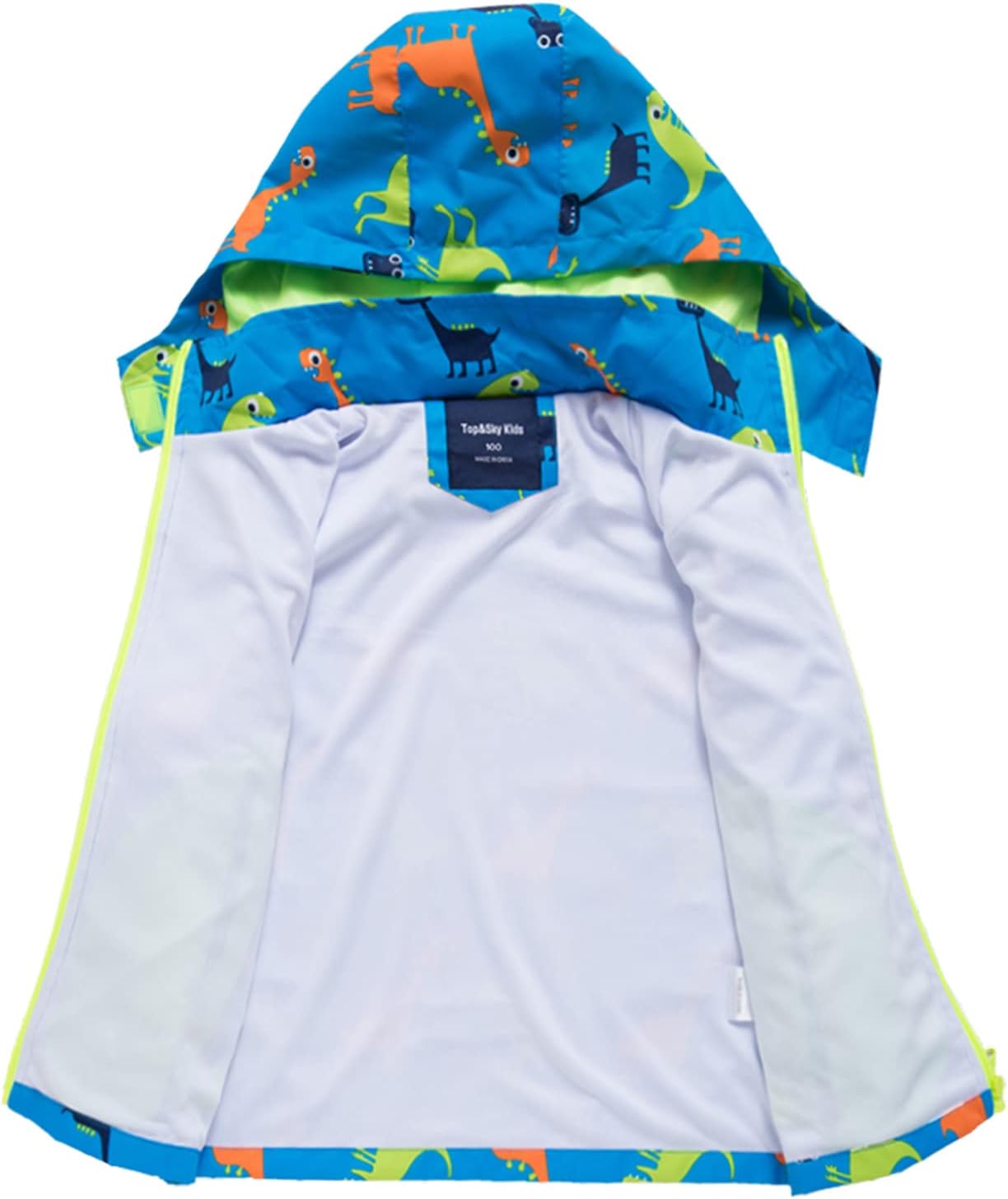 Dinosaur Waterproof Hooded Jacket for Kids