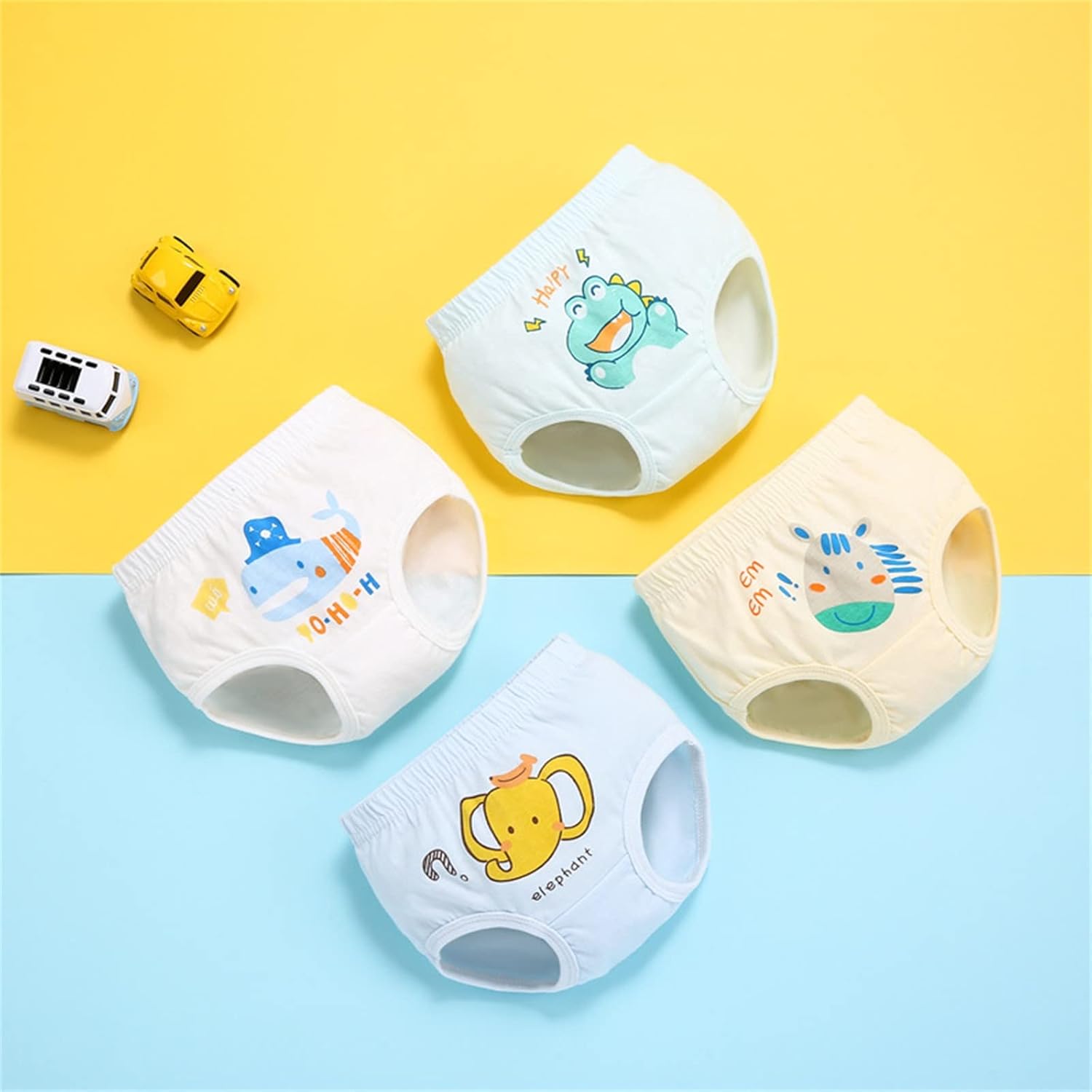 Baby Boys Cartoon Cartooners Loomers Underwear 4PCS
