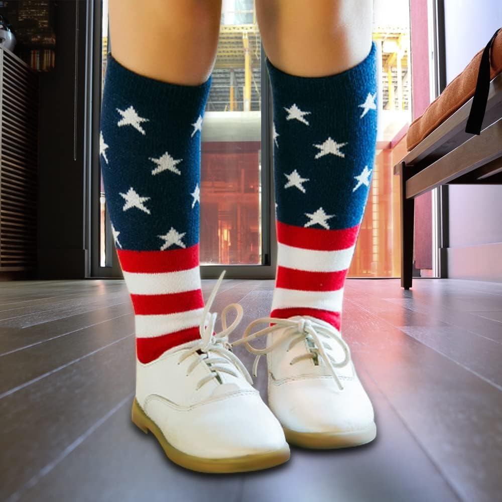 Perfect for Kids USA Flag Socks
