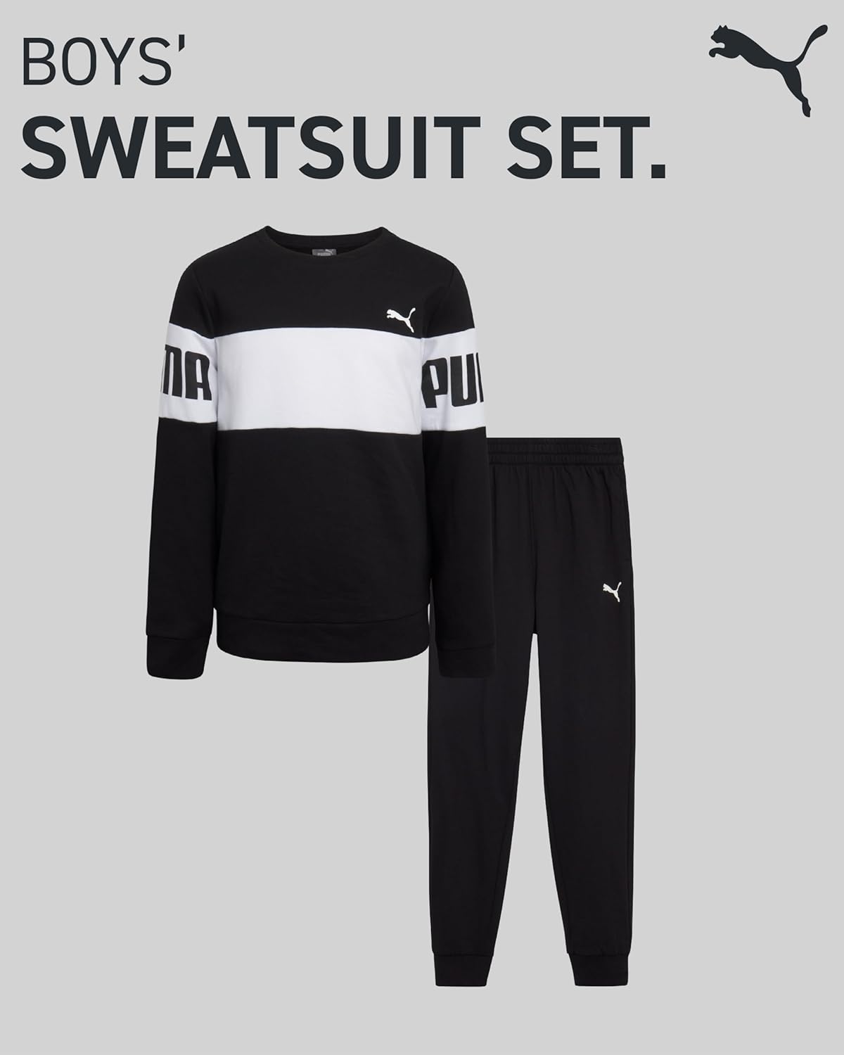 PUMA Boys Jogger Set for Boys Casual Active Fashion