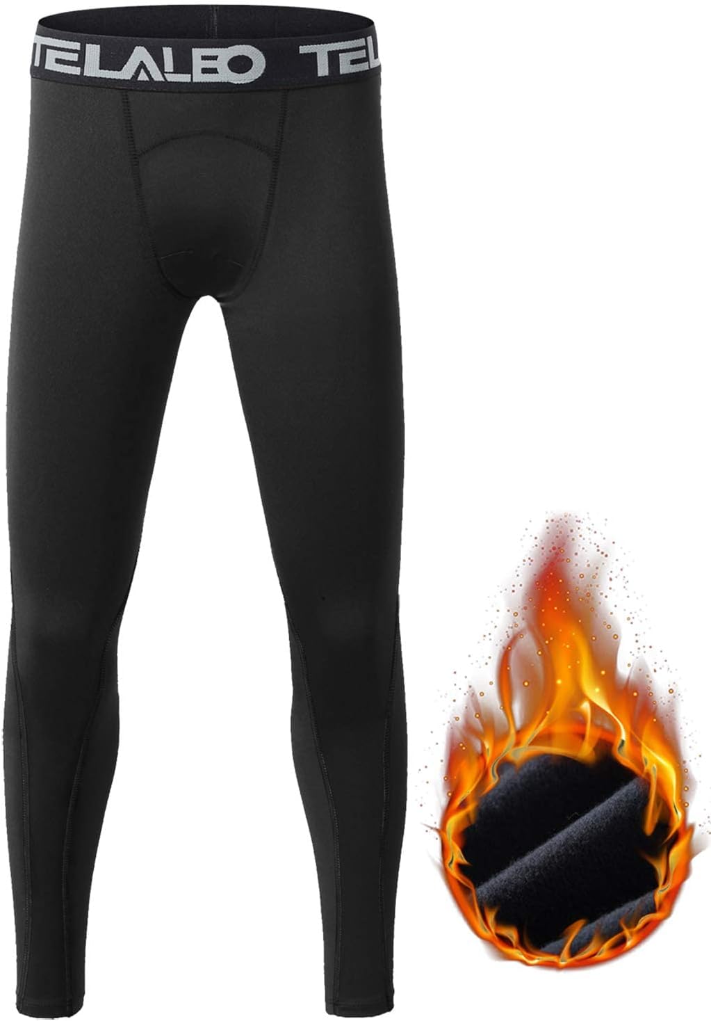 Telaleo Boys Girls Fleece-Lined Compression Set