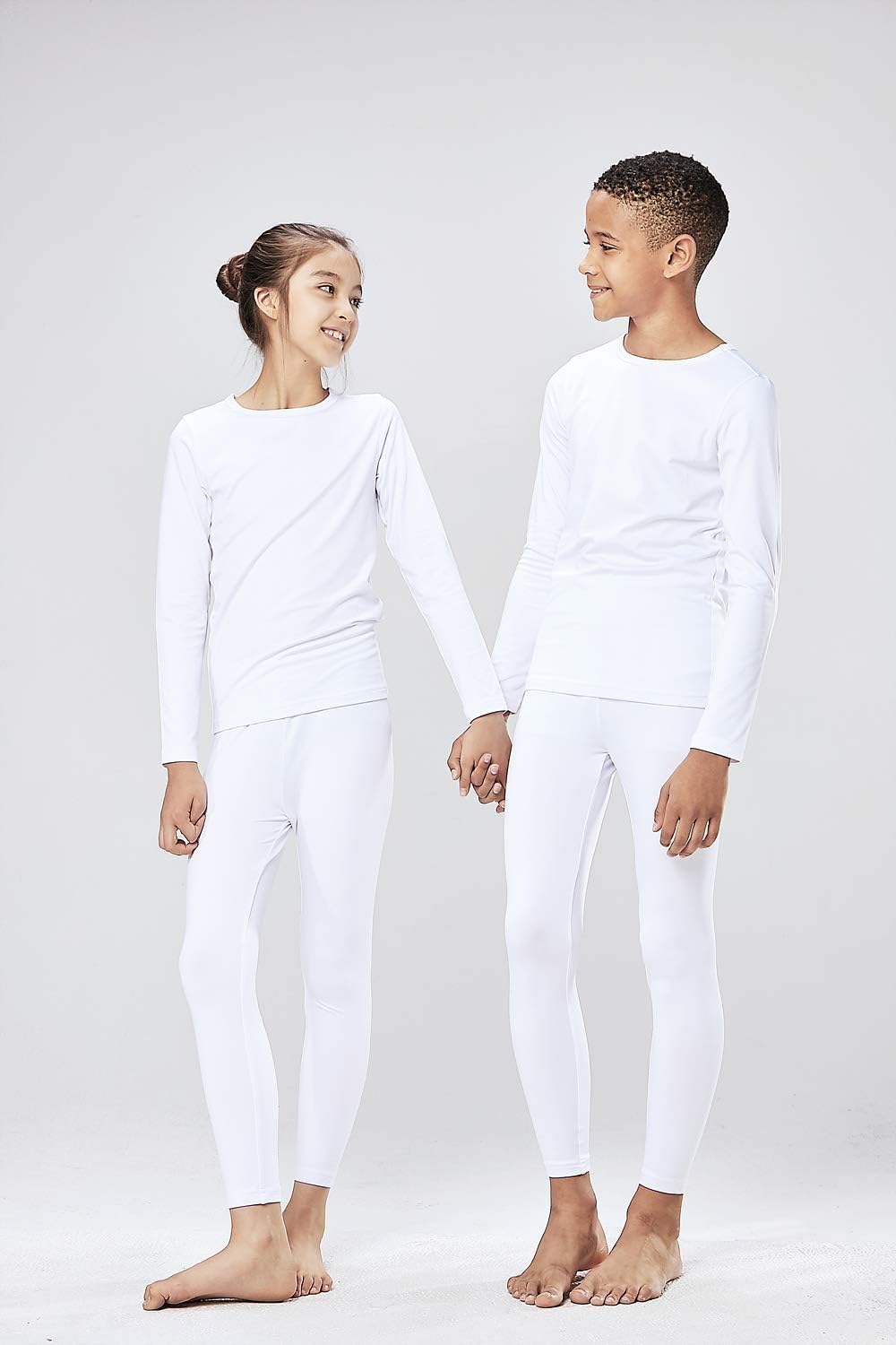 _DEVOPS Boys Girls Thermal Underwear Set with Fleece Lined