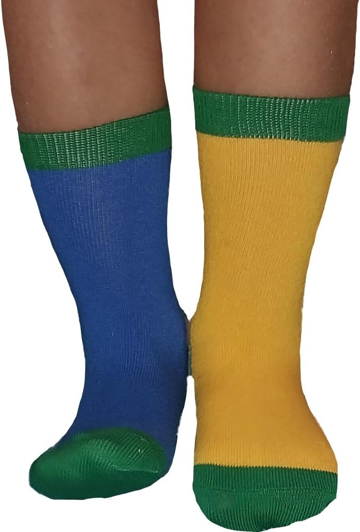 3 Pair Primary Colors Calf Socks for Toddlers