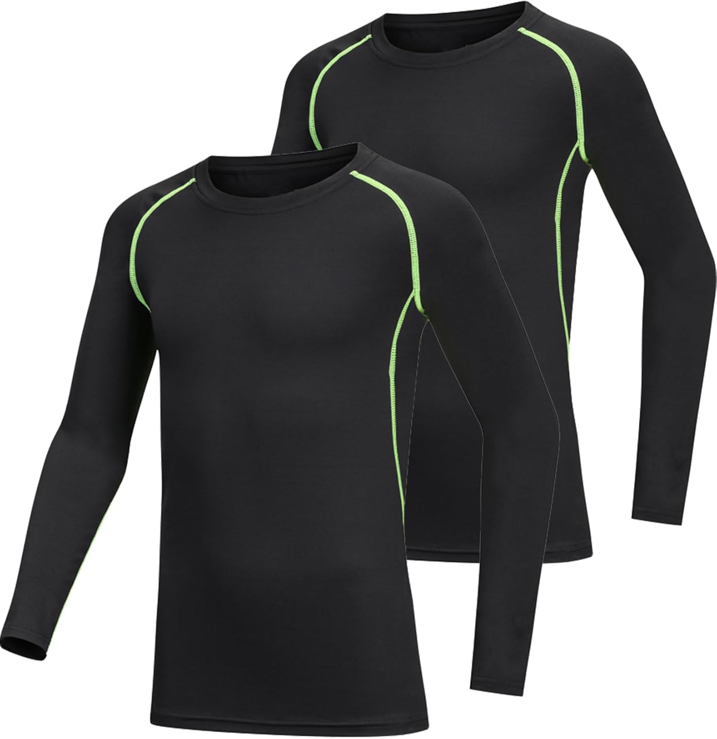 2 Pack Boys Girls Compression Shirts for Sports Activities