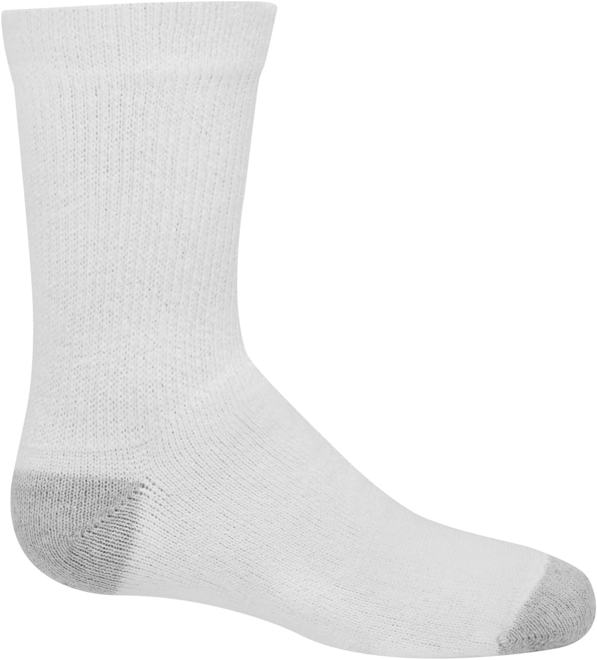 Hanes Boys Uniform Crew Moisture-Wicking Socks Cushioned Foot Bottoms 10-Pair