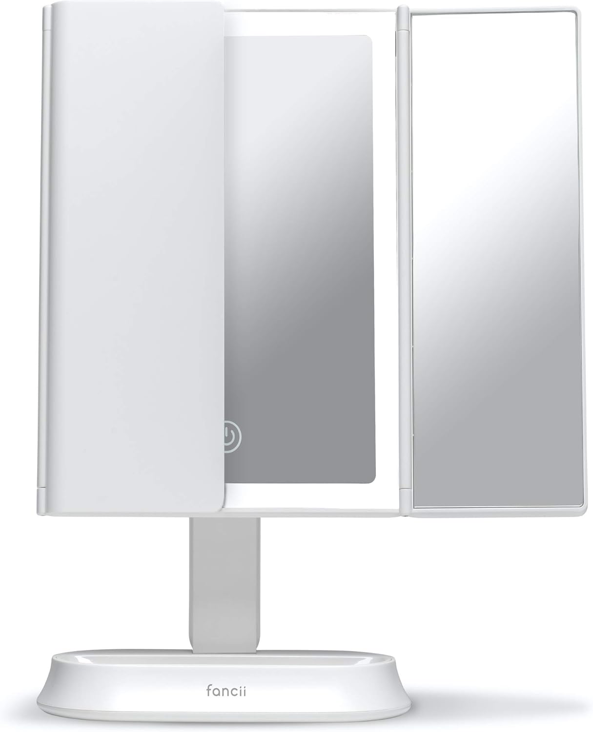 Fancii LED Lighted Makeup Mirror - Rechargeable 3 Color Temp 5X7X Magnification