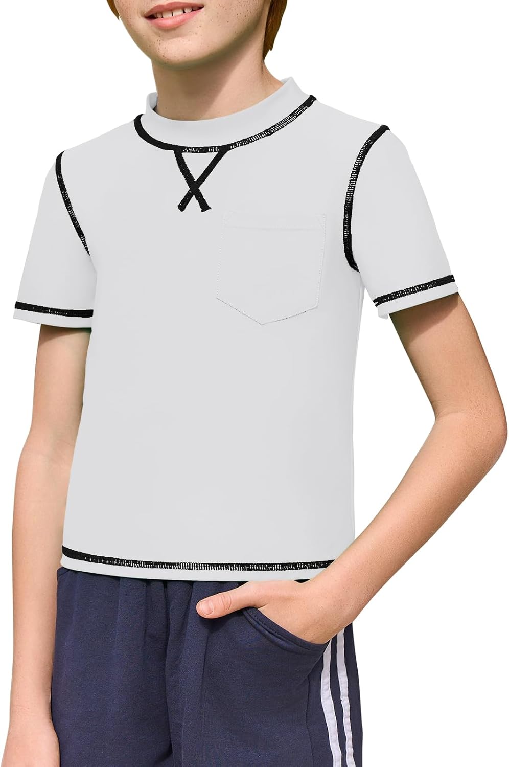 Haloumoning Boys Quick Dry Rash Guard