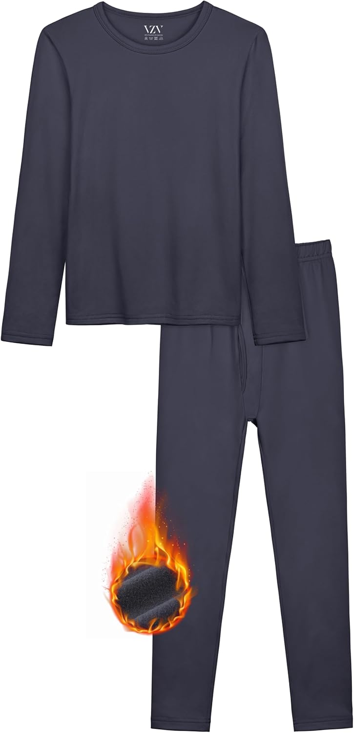 VZV Boys Thermal Underwear Set Skiing Winter Comfort