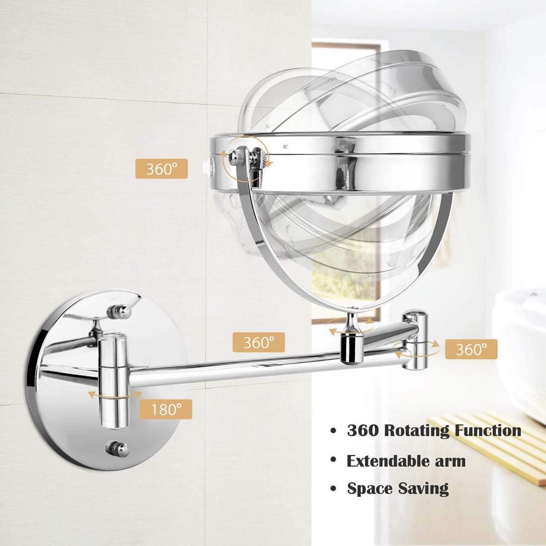 Magnifying Makeup Mirror withLED